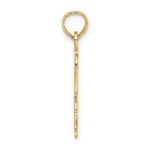 14k DADDYS GIRL Heart with Banner Pendant - Image 2