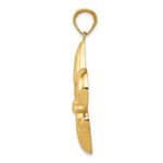 14k Large Fleur-De-Lis Pendant - Image 2