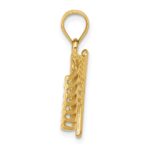 14K Cut-out American Flag Pendant - Image 2
