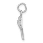 14k White Gold Fire Department Insignia Charm - Image 2