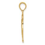14k Fire Department FD St. Florian Badge Pendant - Image 2