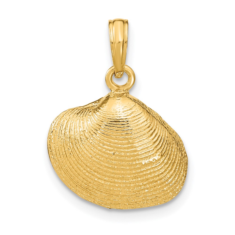 K2917.jpg 14k Medium Clam Shell Pendant - Image 1