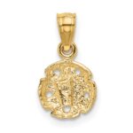 14K Sand Dollar Pendant - Image 3