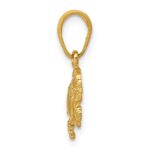 14k Small Crab Pendant - Image 2