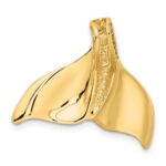 14K Large Whale Tail Chain Slide - Image 3
