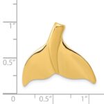 14K Large Whale Tail Chain Slide - Image 4