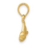 14k Small Mahi Mahi Fish Pendant - Image 2