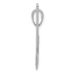 14K White Gold Air Boat Pendant - Image 2