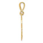 14K Skull and Bones Pendant - Image 2