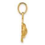 14k Small Open Turtle Pendant - Image 2