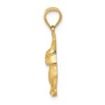 14K Diamond-cut Rabbit Pendant - Image 2