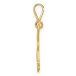 14k Textured Labrador Dog Pendant - Image 2