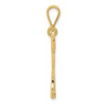 14k Textured Mastiff Dog Pendant - Image 2