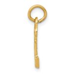 14k Key Letter M Initial Charm - Image 2