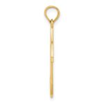 14k Scroll Design Music Note Charm - Image 2