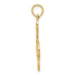 14K Textured Treble Clef Charm - Image 2