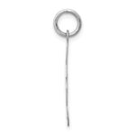 14k White Gold Polished Treble Clef Charm - Image 2