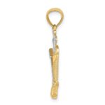 14k and White Rhodium Golf Bag Pendant - Image 2