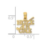 14K HOLE IN ONE with Golf Club Charm - Image 3