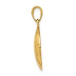 14k Large Domed Soccer Ball Pendant - Image 2