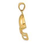 14k Football Helmet Pendant - Image 2