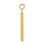 14k 3-D Polished Hollow Cross Pendant - Image 2