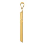14k 3-D Polished Hollow Cross Pendant - Image 2
