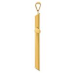 14k Large 3-D Polished Hollow Cross Pendant - Image 2