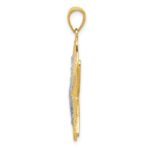 14K with White Rhodium Starfish Pendant - Image 2