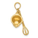 14K 3-D Black Enameled Measuring Cup and Whisk Pendant - Image 2