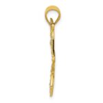 14k and White Rhodium Filigree Dragonfly Pendant - Image 2