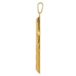 14k Fancy Textured Cross Pendant - Image 2