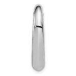 14k White Gold Floating Heart Hollow Chain Slide - Image 2