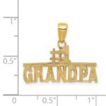 14k #1 GRANDPA Pendant - Image 4