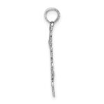 14k White Gold Snowflake Pendant - Image 2