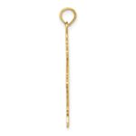 14k Flat Engravable Boy Charm - Image 2