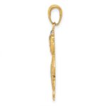 14k and White Rhodium Boy with Hands in Pockets Pendant - Image 2