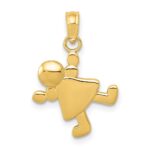 14k Little Girl Charm