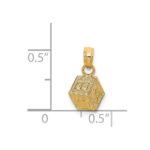 14k AB with Apple Baby Block Charm - Image 4