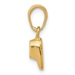 14k  3-D Baby Shoe Charm - Image 2