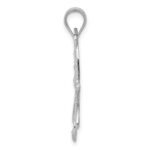 14k White Gold Filigree Dragonfly Pendant - Image 2