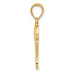 14k Filigree Dolphin Pendant - Image 2