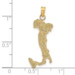 14K Map with ITALY Charm - Image 3