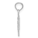14K White Gold RN Registered Nurse Pendant - Image 2