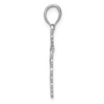 14k White Gold Caduceus Charm - Image 2