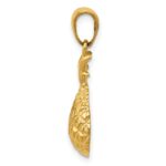 14k Diamond-cut Pineapple Pendant - Image 2
