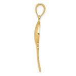 14K Diamond-Cut Basketball and Net Charm - Image 2