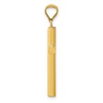14K Polished Hollow Cross Pendant - Image 2