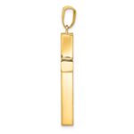 14k Hollow Cross Pendant - Image 2