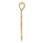 14k Mini Budded Cross Pendant - Image 2